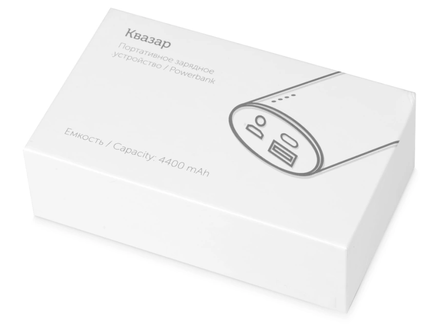 Портативное зарядное устройство Квазар, 4400 mAh, синий фото 7