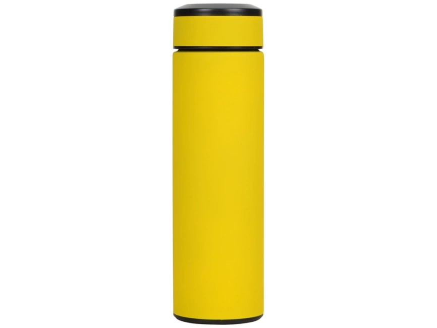 Термос Confident с покрытием soft-touch 420мл, желтый фото 3
