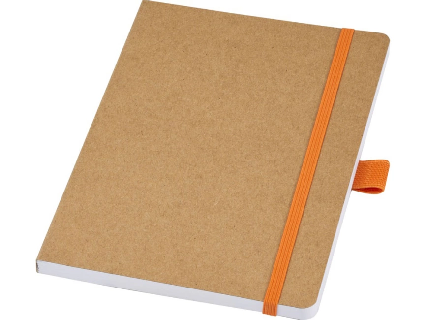 Блокнот Berk формата из переработанной бумаги, оранжевый фото 1
