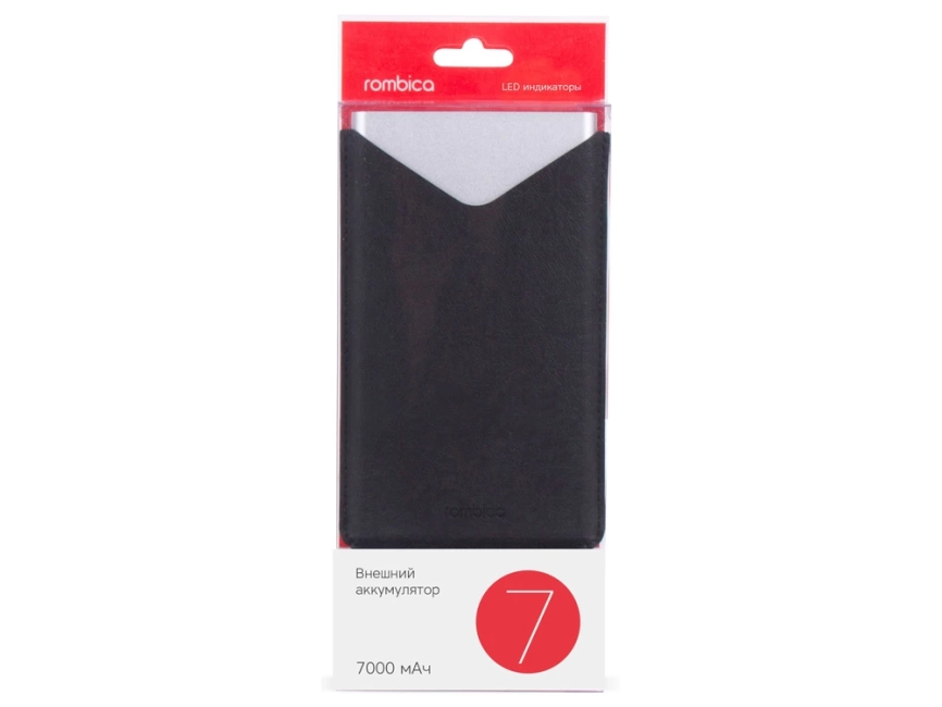 Внешний аккумулятор Rombica NEO AX70L, 7 000 мАч, алюминий, серебристый, чехол фото 5