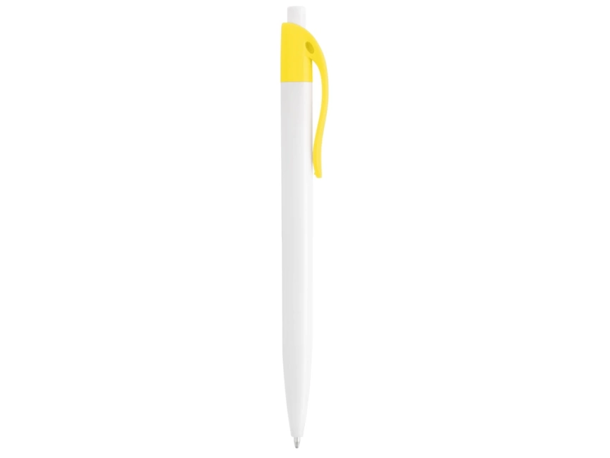 Ручка шариковая Какаду, белая с желтым фото 3