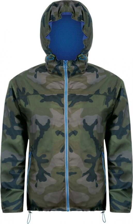 Ветровка Skate камуфляж с синим, размер XS фото 1