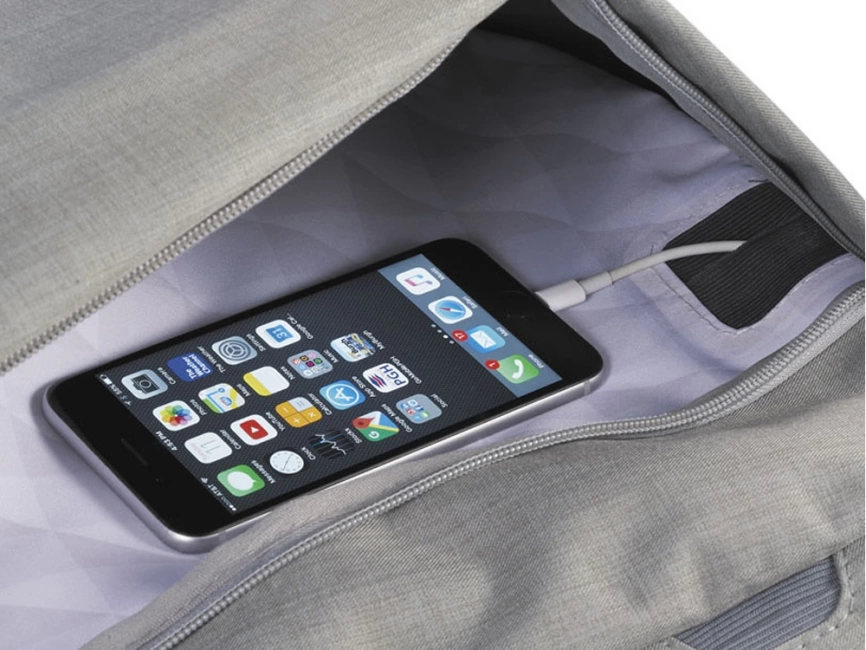 Рюкзак Zip для ноутбука 15, серый фото 5