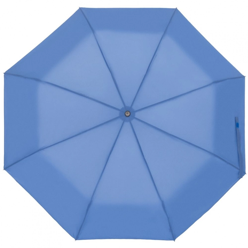 Зонт складной Manifest Color со светоотражающим куполом, синий фото 1
