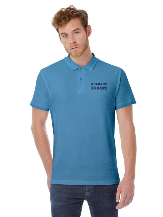 Рубашка поло «Плавали, знаем», бирюзовая, размер M фото 3