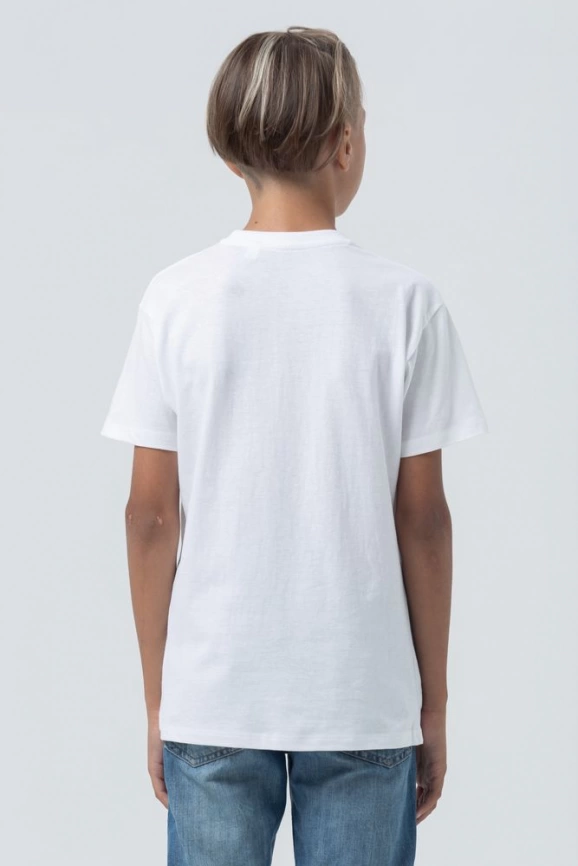 Футболка детская Regent Fit Kids, белая, на рост 106-116 см (6 лет) фото 7