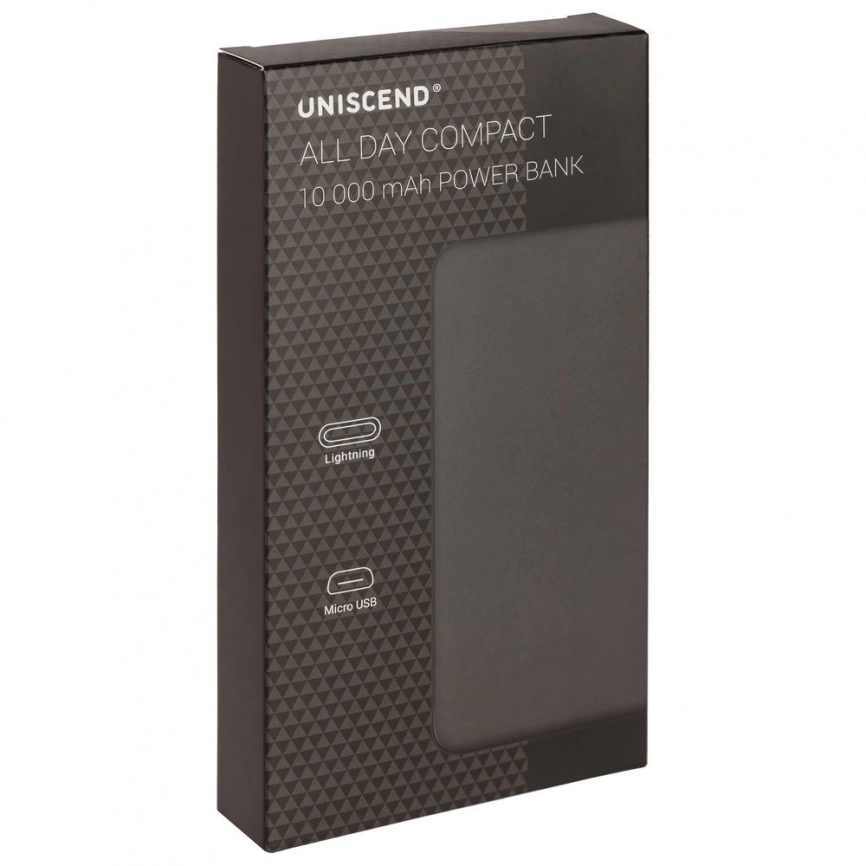 Внешний аккумулятор Uniscend All Day Compact 10000 мAч, черный фото 6