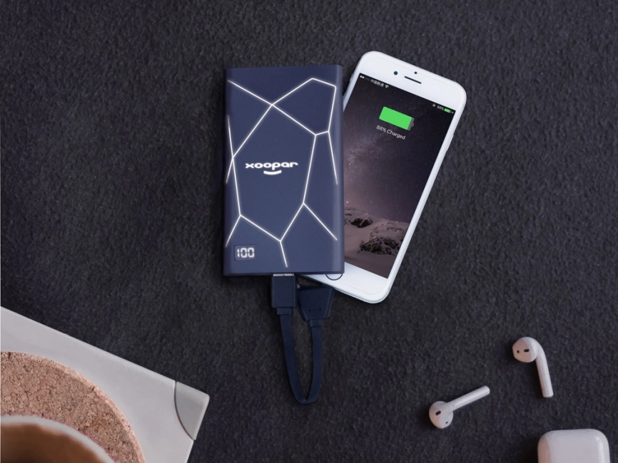 Портативное зарядное устройство XOOPAR GEO, мокрый асфальт фото 11