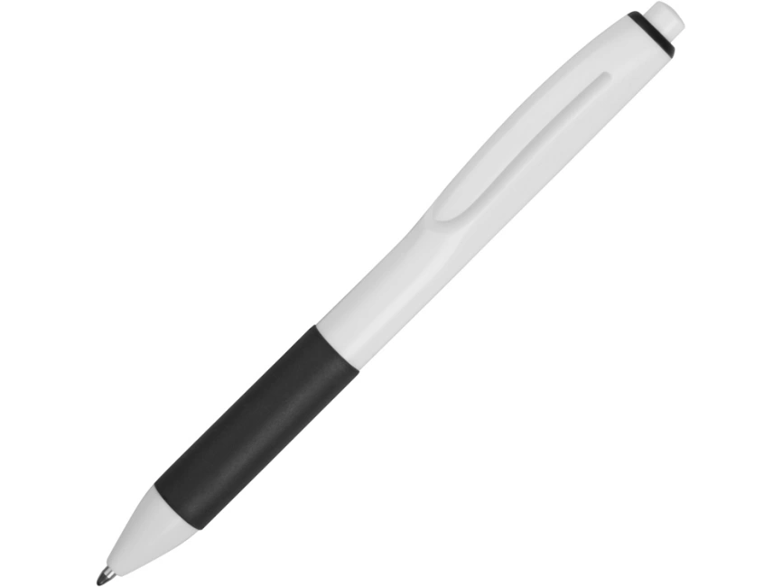 Ручка пластиковая шариковая Band, белый/черный фото 1