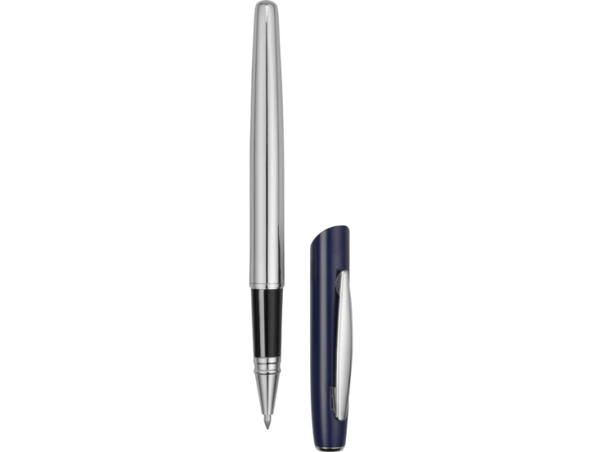Ручка-роллер Geneva, серебристый/синий фото 4