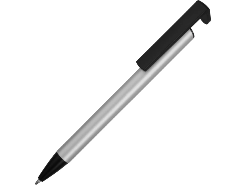 Ручка-подставка шариковая Кипер Металл, серебристый фото 1