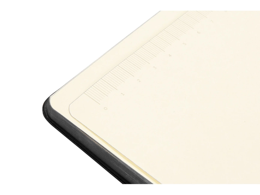 Блокнот Notepeno 130x205 мм с тонированными линованными страницами, черный фото 7