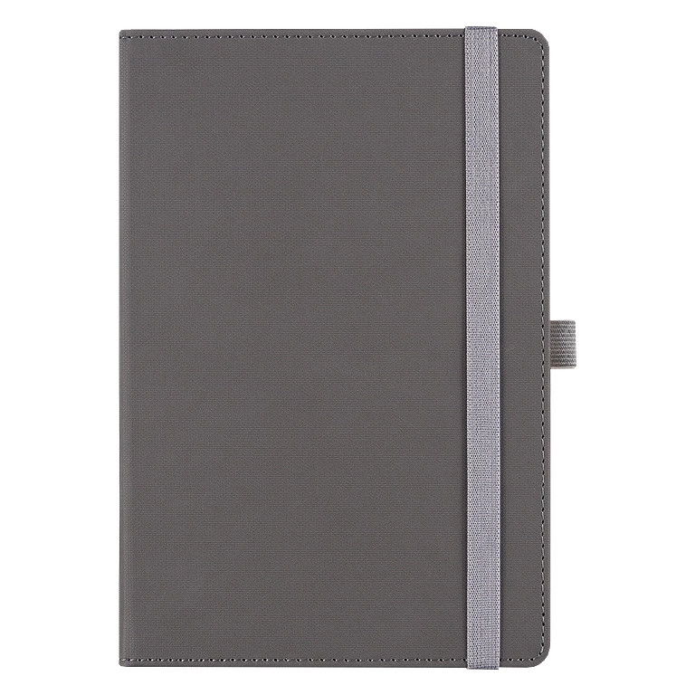 Ежедневник Alfa Note Pasu А5, серый/серый,  недатированный, в твердой обложке фото 1