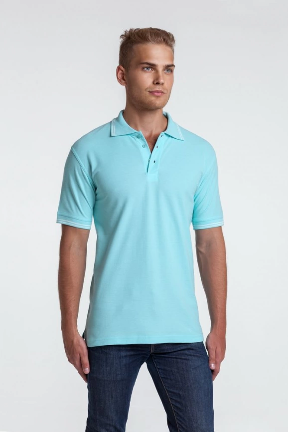 Рубашка поло Virma Stripes, ярко-синяя, размер XL фото 5