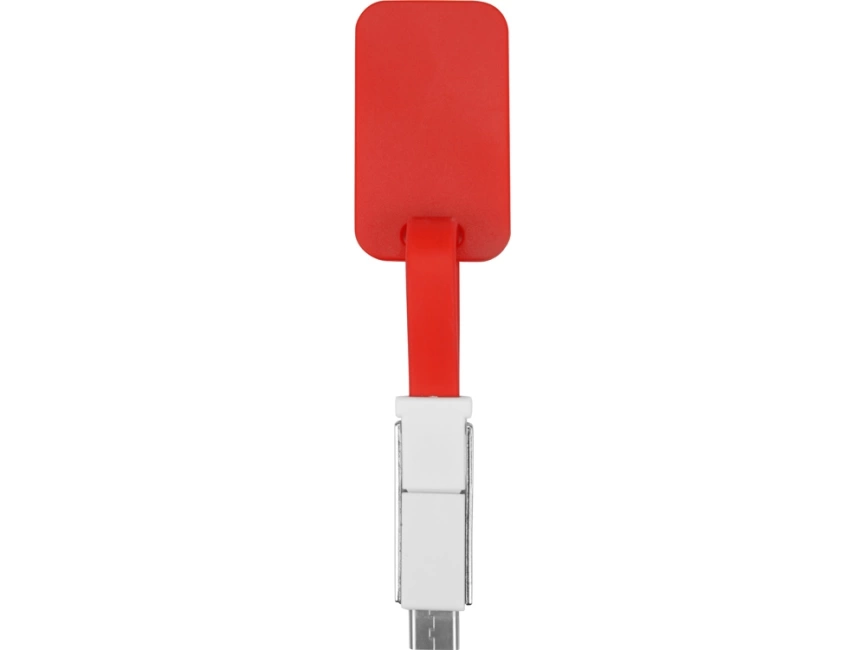 Зарядный кабель 3-в-1 Charge-it, красный фото 5