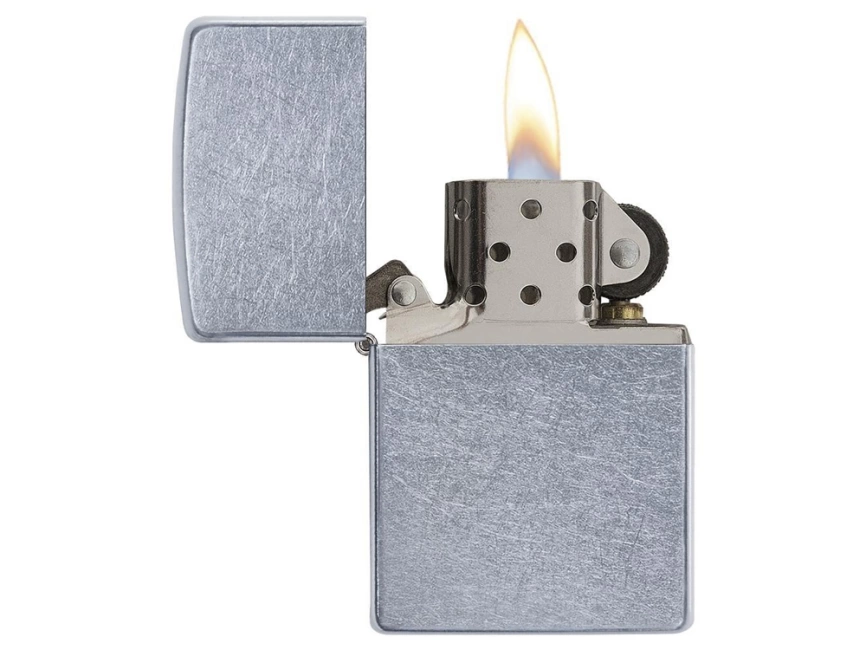 Зажигалка ZIPPO Classic с покрытием Street Chrome™, латунь/сталь, серебристая, матовая, 38x13x57 мм фото 3