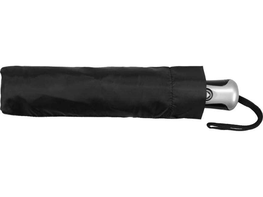 Зонт Alex трехсекционный автоматический 21,5, черный фото 6