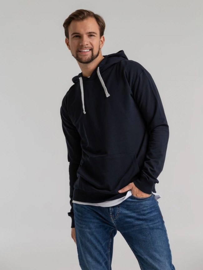 Толстовка с капюшоном Unit Kirenga темно-синяя, размер M фото 14