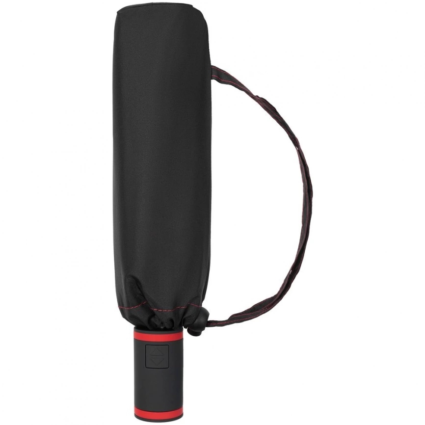 Зонт складной AOC Mini с цветными спицами, красный фото 12