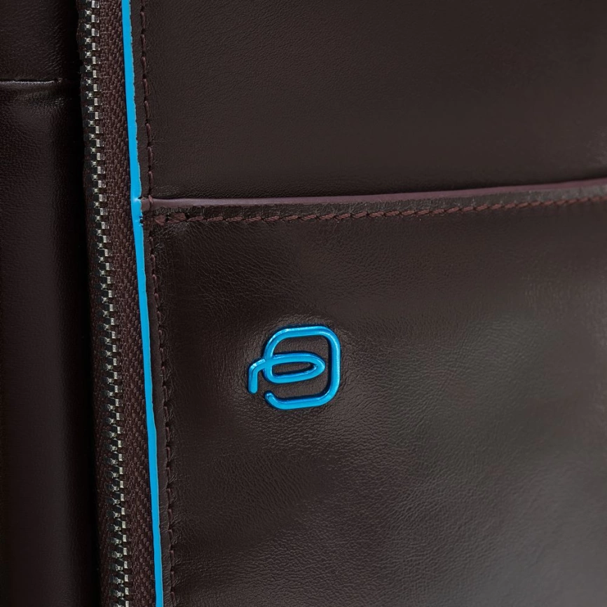 Сумка мужская для ноутбука Piquadro Blue Square, коричневая фото 7
