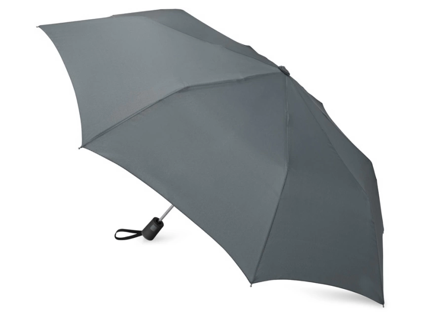Зонт складной Irvine, полуавтоматический, 3 сложения, с чехлом, серый фото 2