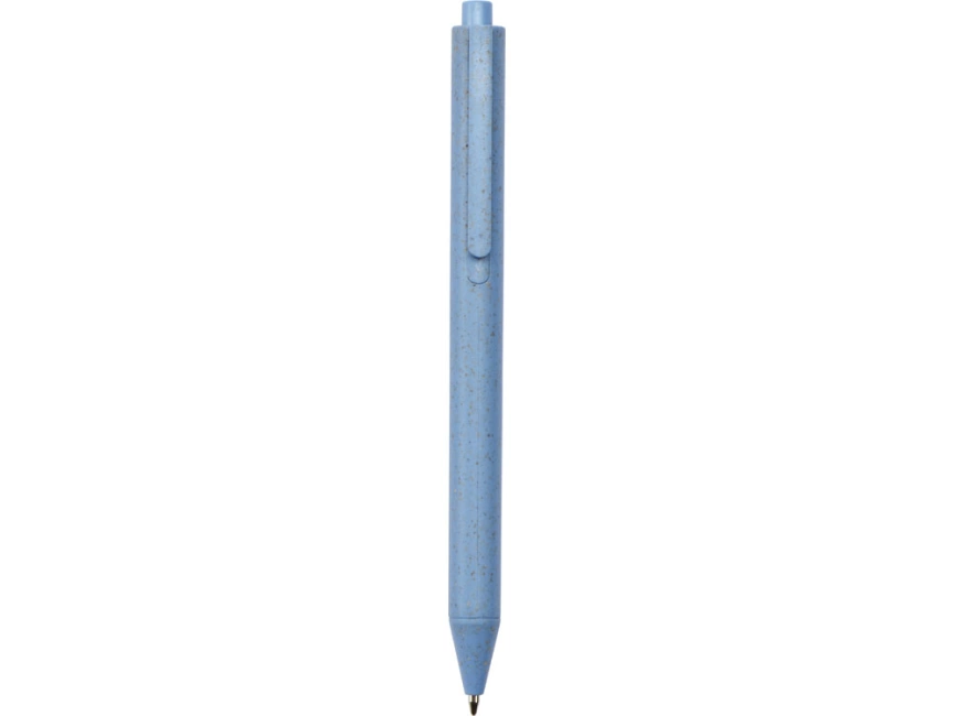 Блокнот B7 Toledo S, синий + ручка шариковая Pianta из пшеничной соломы, синий фото 7