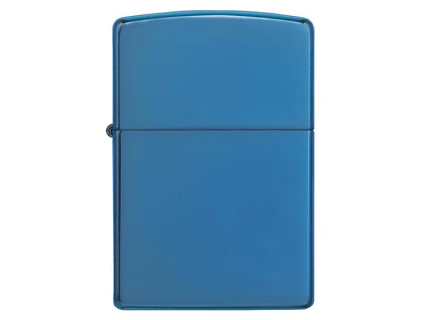 Зажигалка ZIPPO Classic с покрытием Sapphire™, латунь/сталь, синяя, глянцевая, 38x13x57 мм фото 2