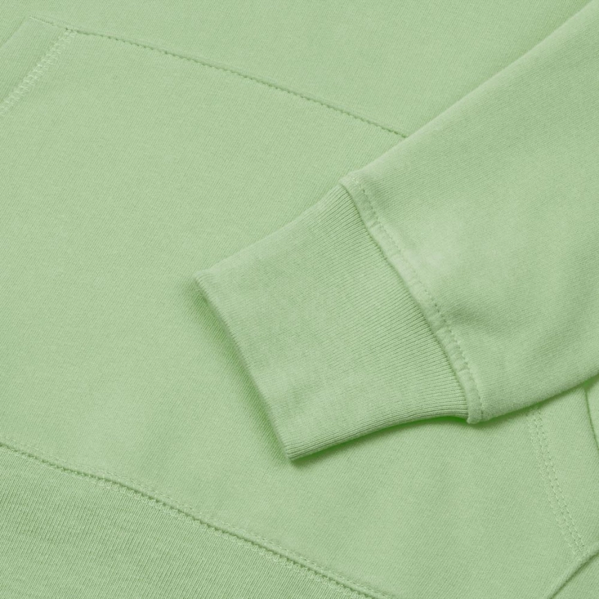 Толстовка с капюшоном унисекс Hoodie, светло-зеленая, размер L фото 9