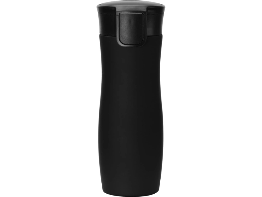 Вакуумная термокружка с кнопкой Streamline, Waterline, soft-touch, черный фото 5
