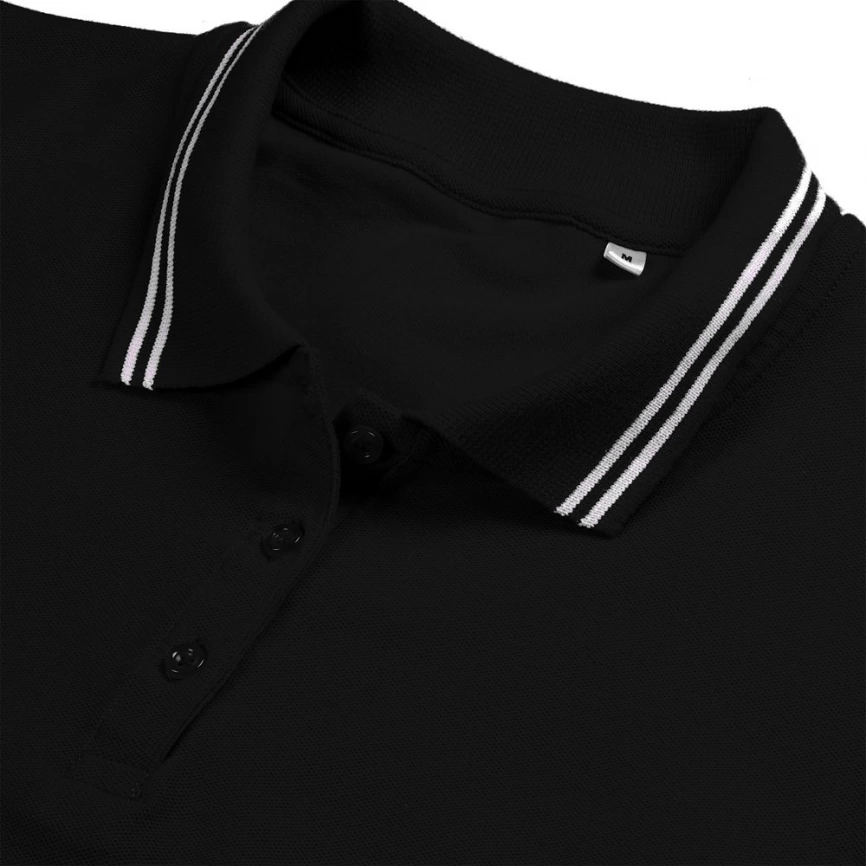 Рубашка поло женская Virma Stripes Lady, черная, размер XL фото 3
