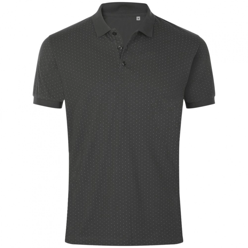 Рубашка поло мужская Brandy Men, темно-серая с белым, размер XL фото 1