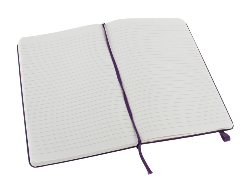 Записная книжка Moleskine Classic (в линейку) в твердой обложке, Large (13х21см), фиолетовый фото 3