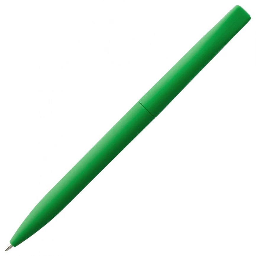 Ручка шариковая Pin Soft Touch, зеленая фото 5