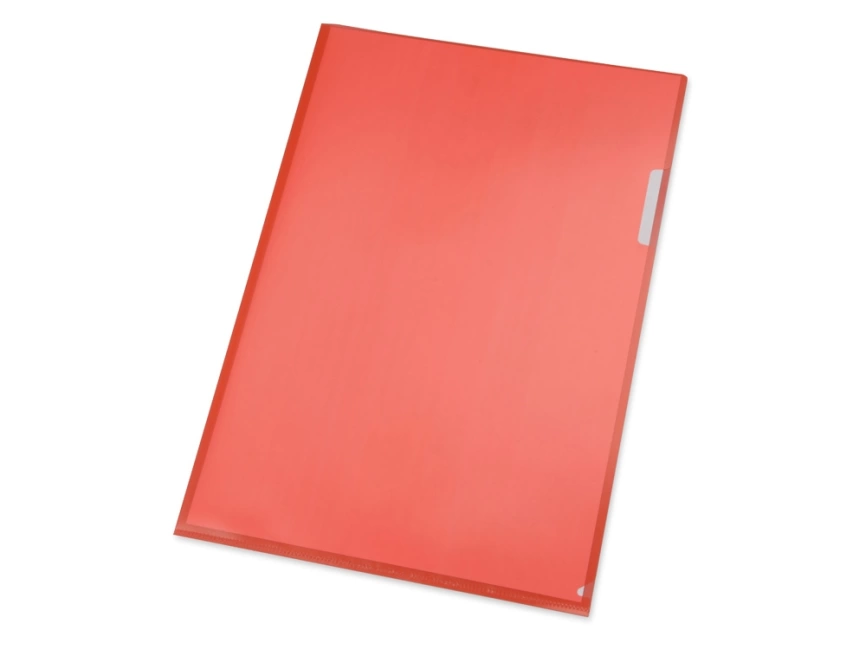 Папка- уголок, для формата А4, плотность 180 мкм, красный матовый фото 2