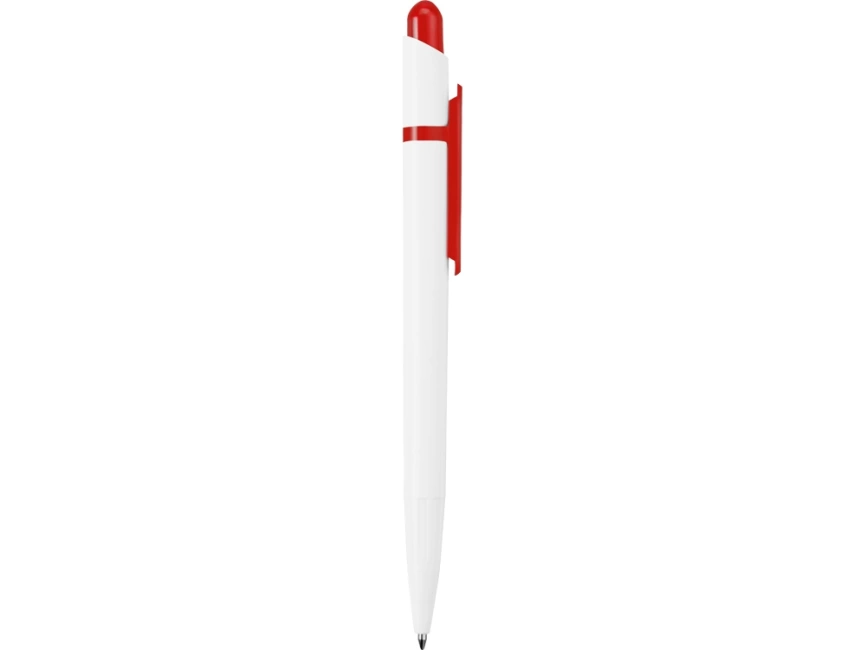 Ручка шариковая Этюд, белая с красным фото 3
