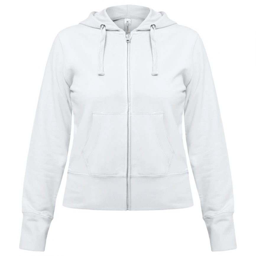Толстовка женская Hooded Full Zip белая, размер M фото 1