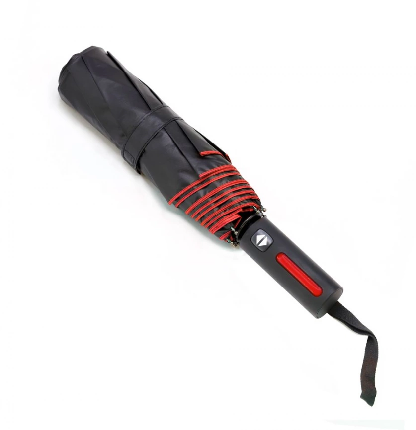 Автоматический противоштормовой складной зонт Sherp - Красный PP фото 1