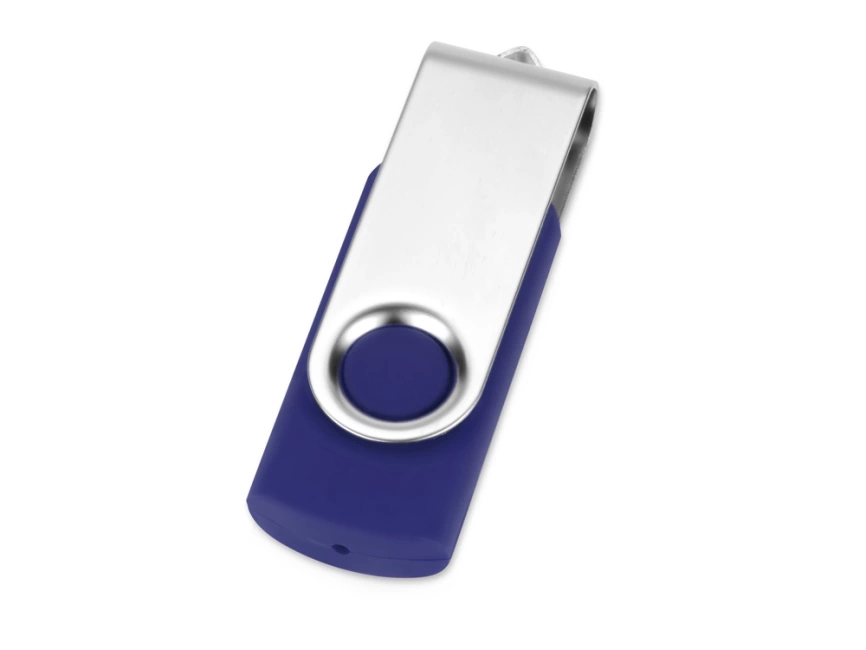 Подарочный набор Q-edge с флешкой, ручкой-подставкой и блокнотом А5, синий фото 4