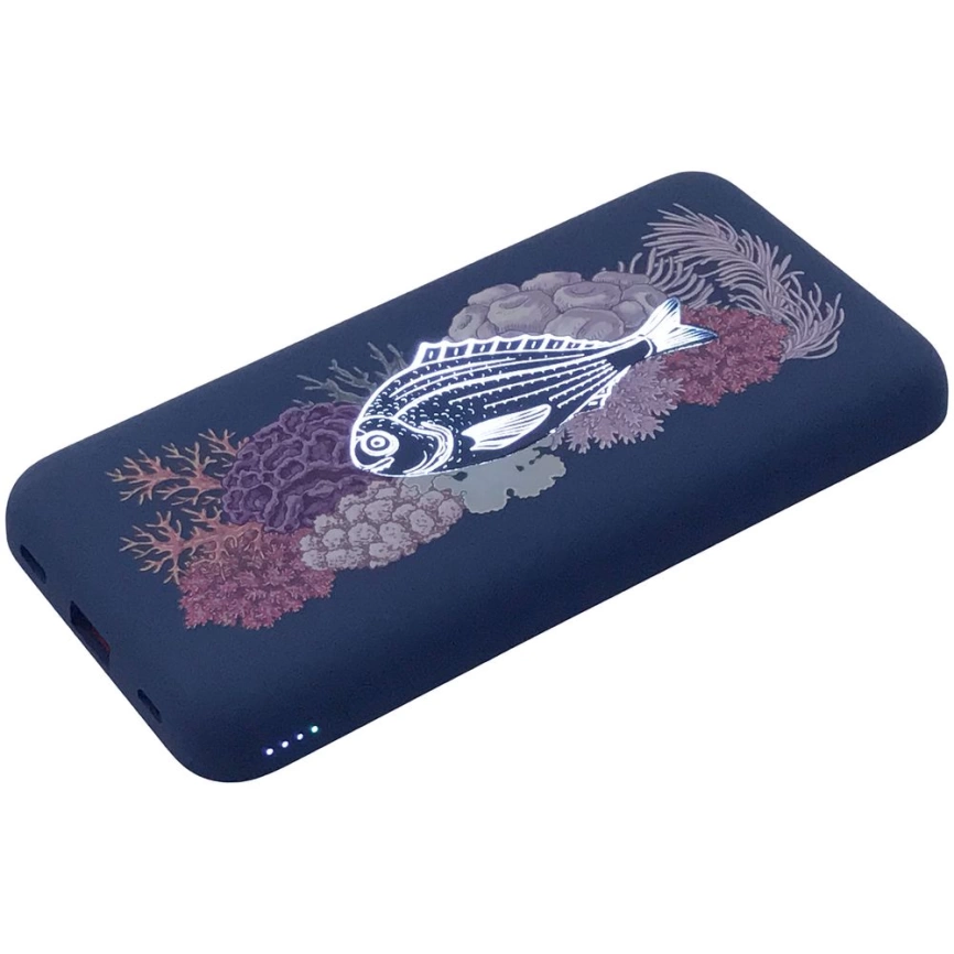 Аккумулятор с беспроводной зарядкой markBright Megapolis, 8000 мАч, синий фото 10