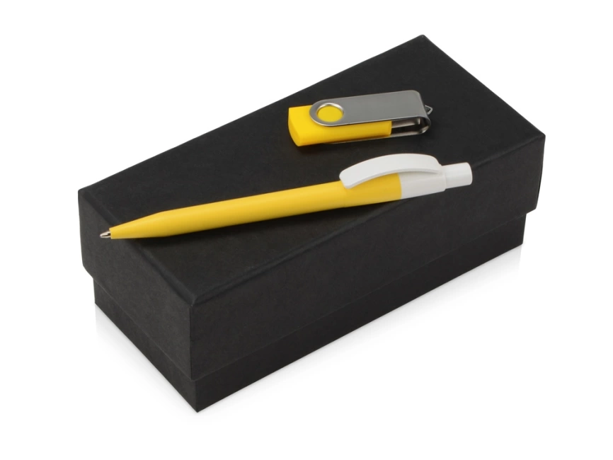 Подарочный набор Uma Memory с ручкой и флешкой, желтый фото 1