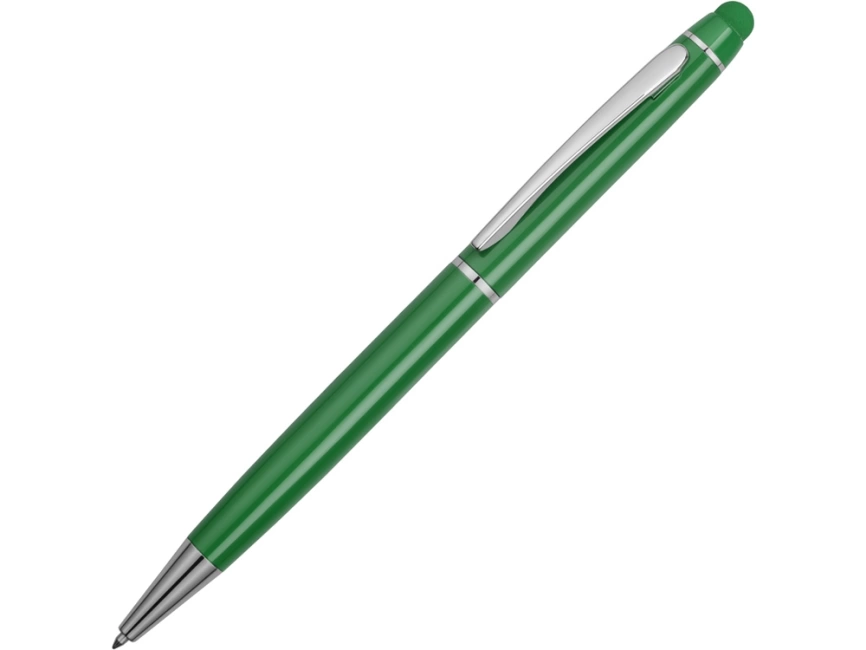 Ручка шариковая Эмма со стилусом, зеленый фото 1