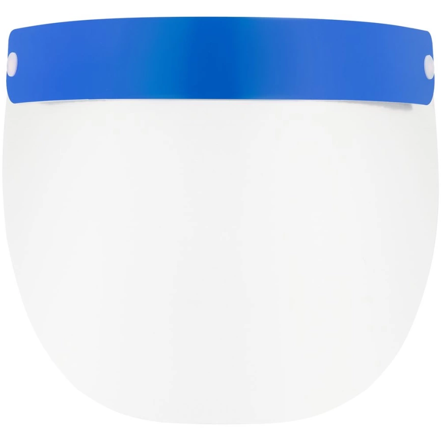 Прозрачный экран для лица Barrier, немедицинский, с синей лентой фото 1