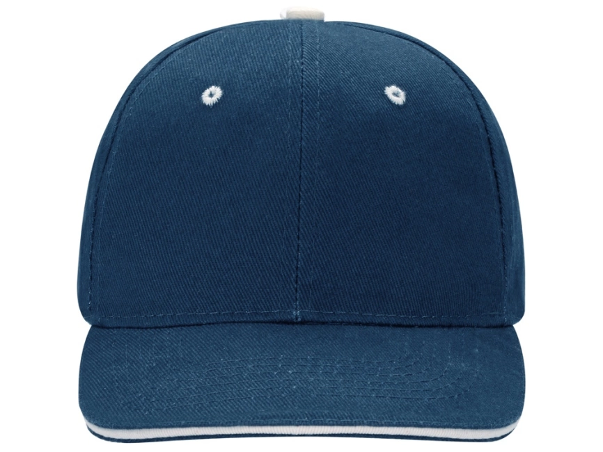 Бейсболка New Castle 6-ти панельная, синий/натуральный фото 2