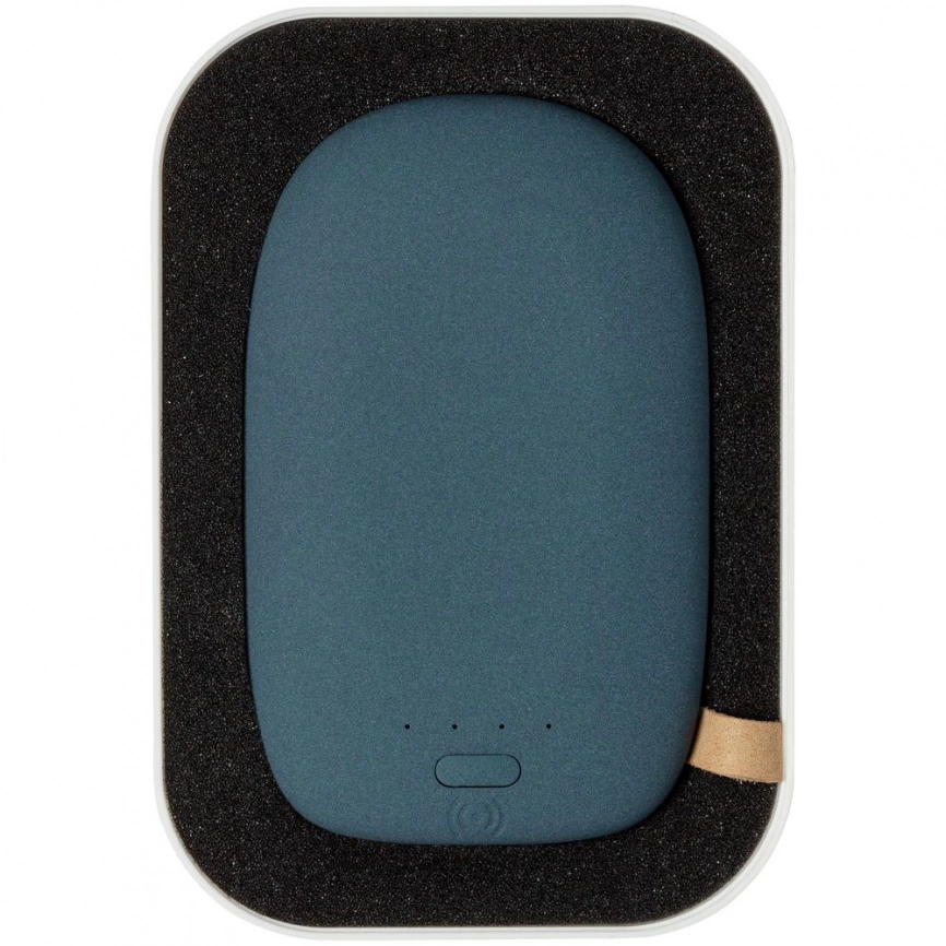 Аккумулятор с беспроводной зарядкой Pebble Wireless 9000 мАч, серо-синий фото 7