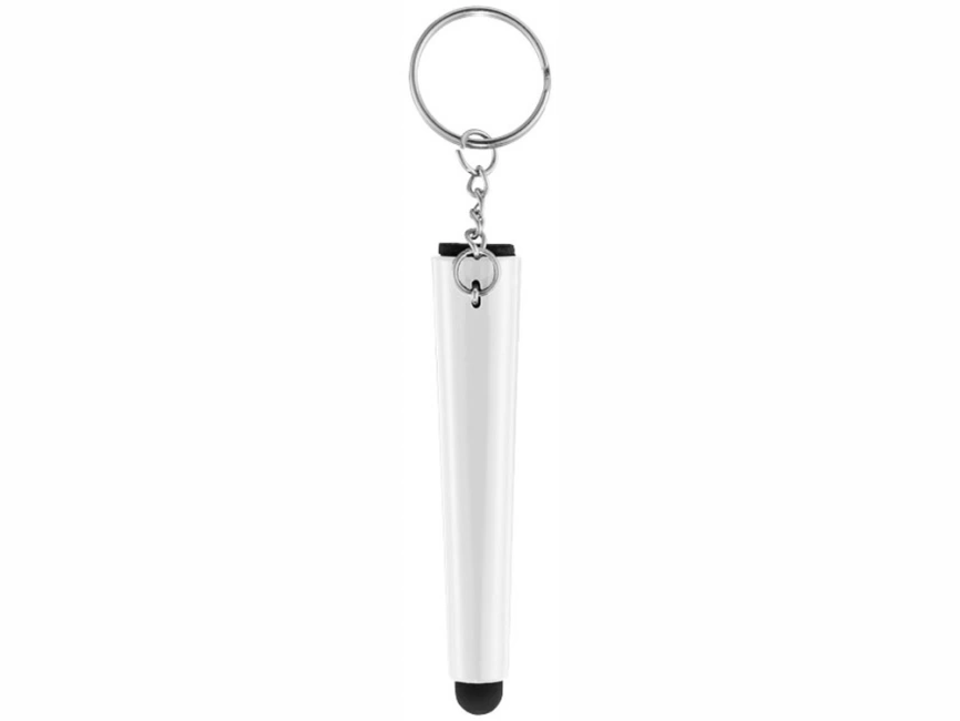 Очиститель экрана со стилусом и подставка для телефона 4 в 1, белый фото 2