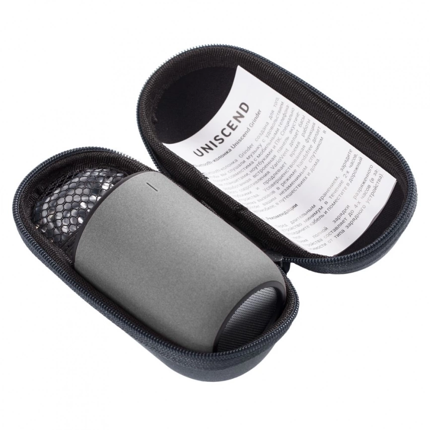 Беспроводная колонка Uniscend Grinder, серая фото 6