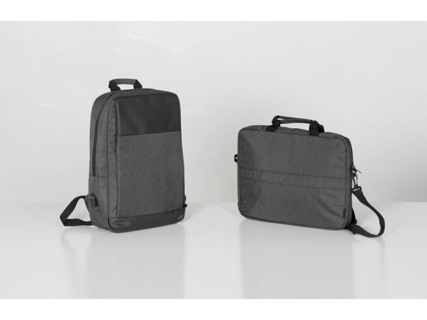 Рюкзак с отделением для ноутбука District, темно-серый фото 13