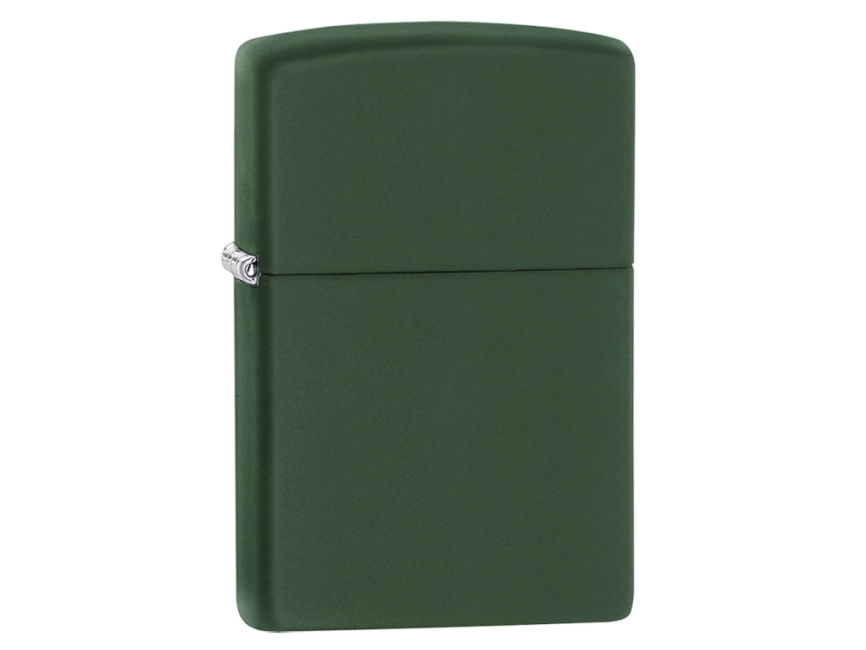Зажигалка ZIPPO Classic с покрытием Green Matte, латунь/сталь, зелёная, матовая, 38x13x57 мм фото 1
