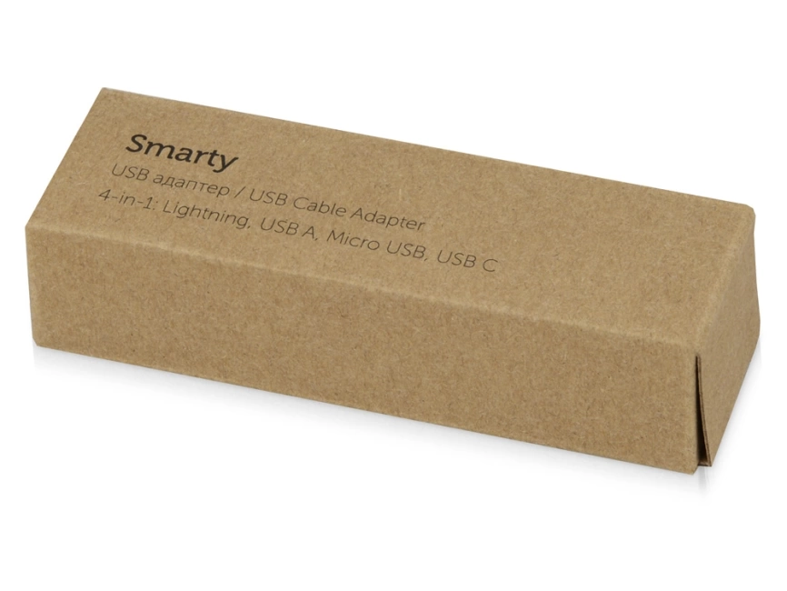 Универсальный переходник Smarty (Micro USB / Lightning / Type C), белый фото 6