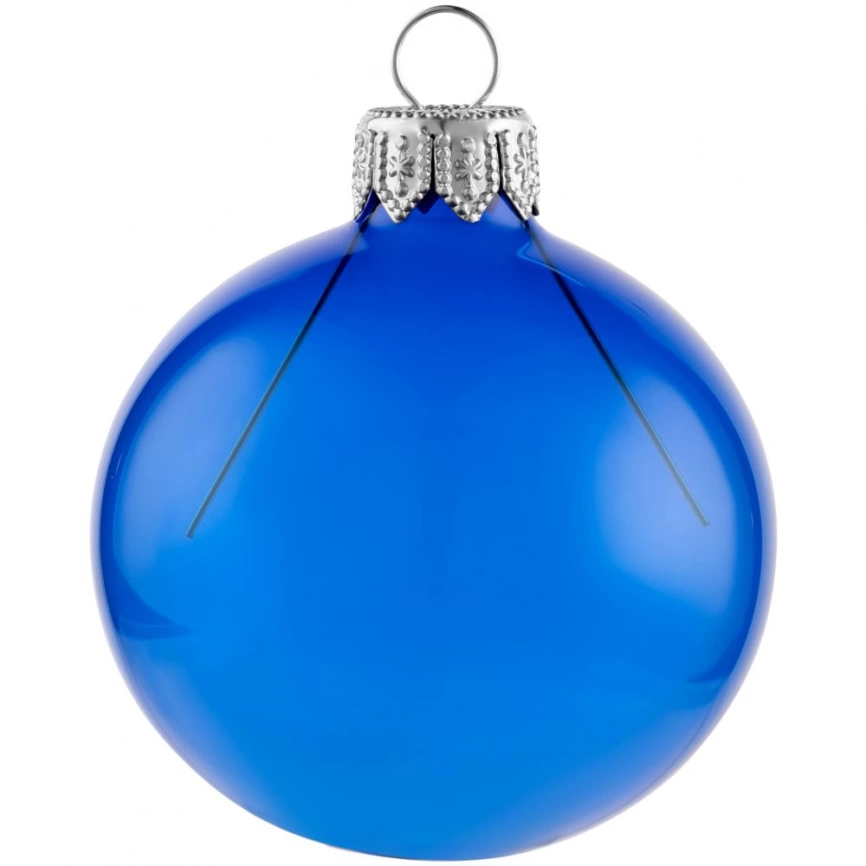 Елочный шар Gala Night в коробке, синий, 6 см фото 1